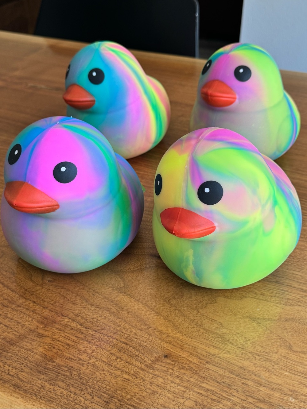 Sunny Days Squeezy Jumbo Tie Dye Squishy Duck Stress Toy Sensory Fidget NWT